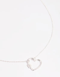 Lovisa Sterling Silver Heart Pendant Necklace 18in