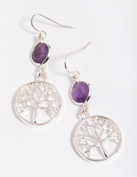 Amethyst Shard Drop Earrings - link has visual effect only