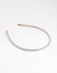 Gold Diamante Headband - link has visual effect only