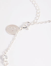 Silver Cubic Zirconia Anklet - link has visual effect only