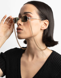 90s Curb Glasses Chain - link has visual effect only