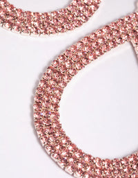 Pink Teardrop Earrings - link has visual effect only