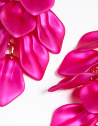 Fuchsia Petal Drop Earrings - link has visual effect only