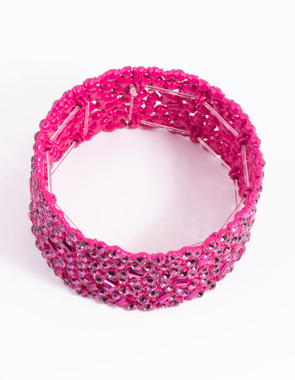 Paparazzi pink sale stretch bracelet