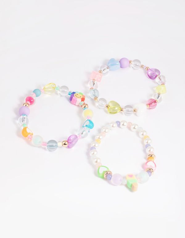 Kids Pastel 90s Strech Bracelet Pack