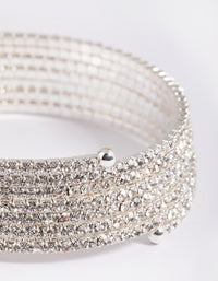 Silver Diamante Wrap Bracelet - link has visual effect only