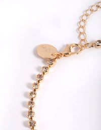 Gold Round Diamond Anklet - link has visual effect only