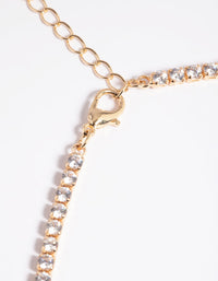 Gold Cubic Zirconia Droplet Choker - link has visual effect only