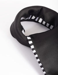 Black & White Fabric Geometric Stripe Scarf - link has visual effect only