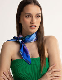 Fabric Painted Flower Scarf - link has visual effect only