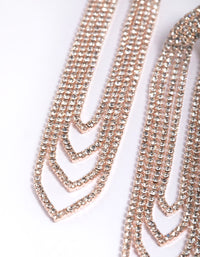 Rose Gold Cupchain Drop Earring - link has visual effect only