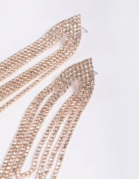 Rose Gold Cupchain Drop Earring - link has visual effect only