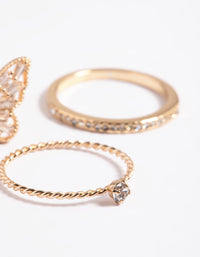 Gold Butterfly Ring Pack - link has visual effect only