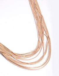 Rose Gold Coated Chain Necklace - link has visual effect only