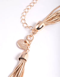 Rose Gold Coated Chain Necklace - link has visual effect only