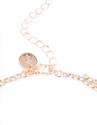 Rose Gold Layer Cupchain Teardrop Necklace - link has visual effect only