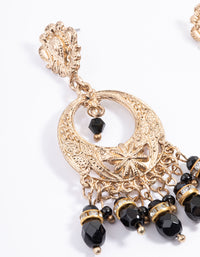 Gold Boho Statement Drop Earrings - link has visual effect only