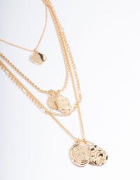 Gold Multi Stone Necklace - link has visual effect only