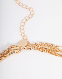 Gold Multi Stone Necklace - link has visual effect only