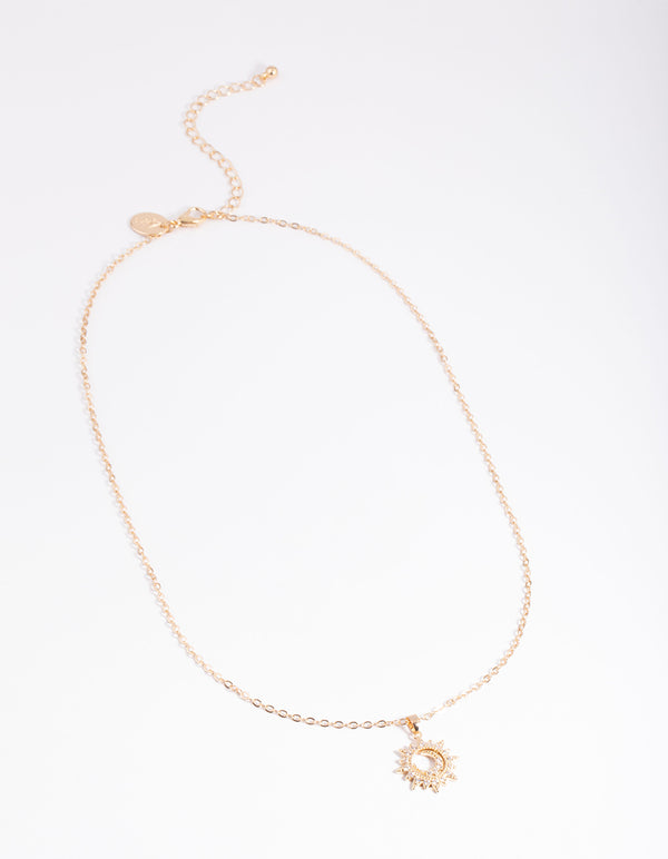 Gold Diamante Celestial Statement Necklace - Lovisa