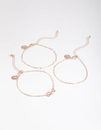 Rose Gold Diamante Bracelet Pack - link has visual effect only