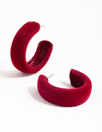 Rhodium Small Flocked Hoop Earrings - link has visual effect only