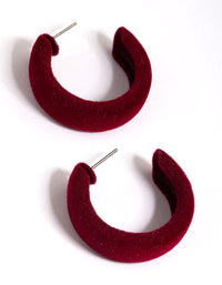 Rhodium Small Flocked Hoop Earrings - link has visual effect only