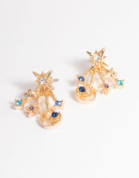 Gold Celestial Jacket Earrings - link has visual effect only