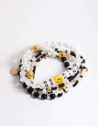 Gold Be Kind Bracelet 5-Pack - link has visual effect only