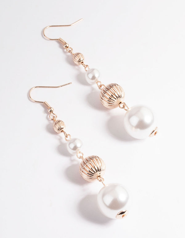 Graduated 2025 pearl earrings