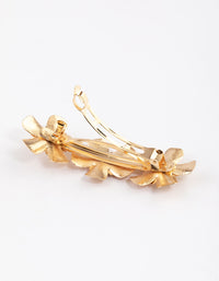 Gold Diamante Flower Hair Clips - link has visual effect only