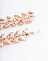 Gold Diamante & Pearl Navette Claw Clip Pack - link has visual effect only