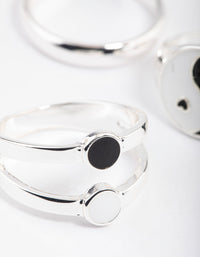 Silver Heart & Yin Yang Ring Pack - link has visual effect only