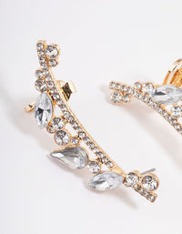 Gold Pear Diamante Ear Cuff - link has visual effect only