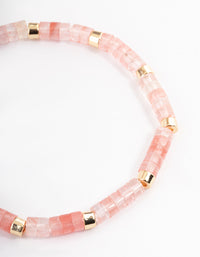 Stone Semi Precious Chip Stretch Bracelet - link has visual effect only