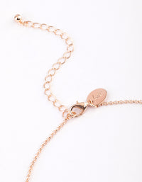 Rose Gold Bubble 3D Heart Necklace - link has visual effect only