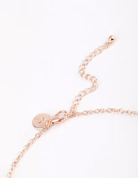 Rose Gold Mix Butterfly & Diamante Y-Necklace - link has visual effect only