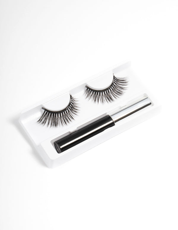 Black Curve Cat Eye Magnetic Fake Eyelashes