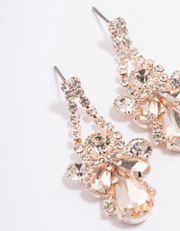 Rose Gold Angel Mini Drop Earrings - link has visual effect only