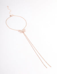 Rose Gold Diamante Butterfly Drop Choker - link has visual effect only