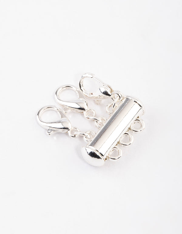 Silver Magnetic Three Necklace Separator