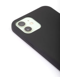 iPhone 12/12 Pro Black Silicone Phone Case - link has visual effect only