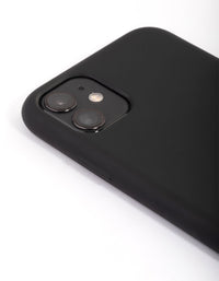 iPhone 11 Black Silicone Phone Case - link has visual effect only