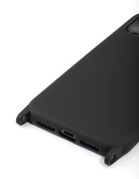 iPhone 11 Black Silicone Phone Case - link has visual effect only