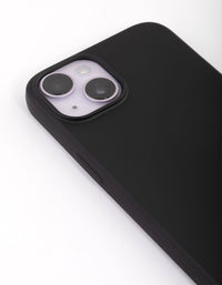 iPhone 14 Black Silicone Phone Case - link has visual effect only