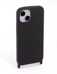 iPhone 14 Black Silicone Phone Case - link has visual effect only