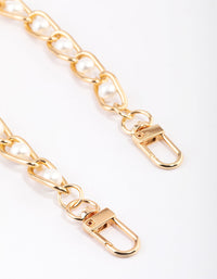 Pearl & Chain Wrist Phone Strap - link has visual effect only