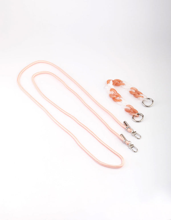 Blush Crossbody & Wrist Phone Strap Pack