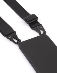 Black Sporty Crossbody Phone Strap - link has visual effect only