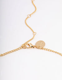 Gold Plated Freshwater Pearl Charm FOB Charm Necklace - link has visual effect only